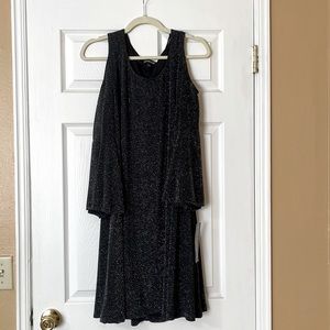 NWT Size Large Cold Shoulder Dress Sparkling